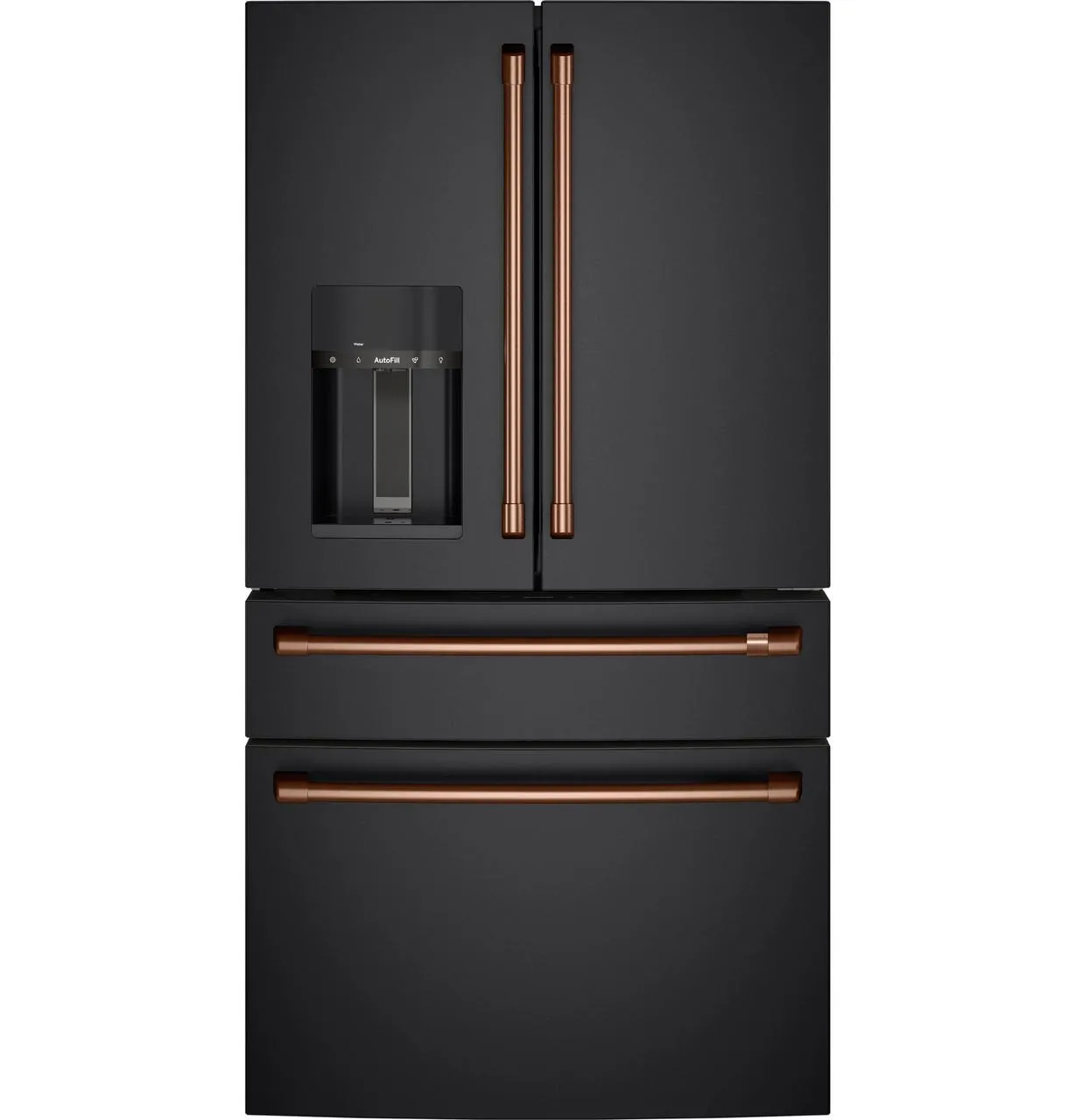 Cafe CXE22DP3PD1 Caf(eback)™ ENERGY STAR® 22.3 Cu. Ft. Smart Counter-Depth 4-Door French-Door Refrigerator