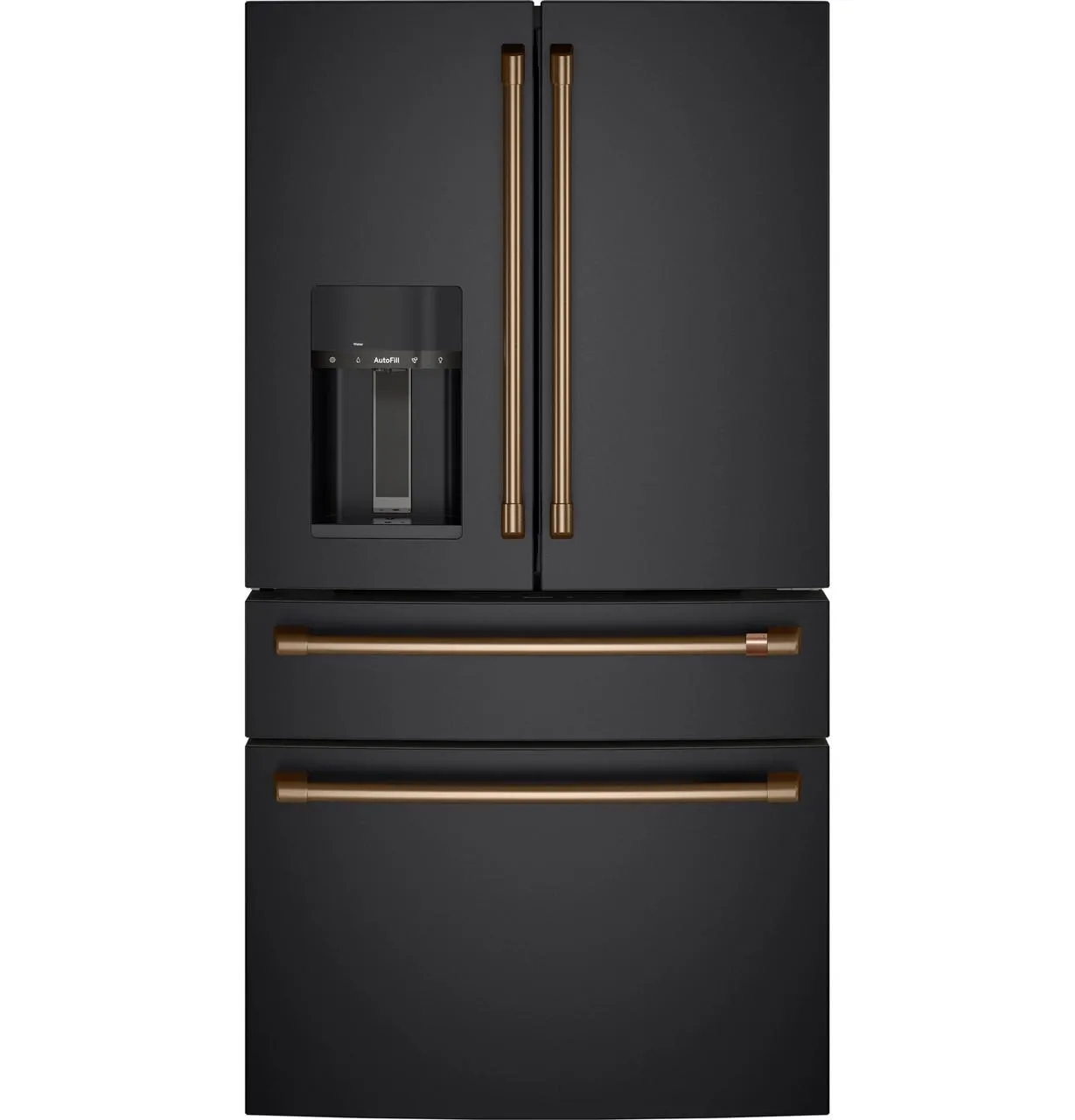 Cafe CXE22DP3PD1 Caf(eback)™ ENERGY STAR® 22.3 Cu. Ft. Smart Counter-Depth 4-Door French-Door Refrigerator