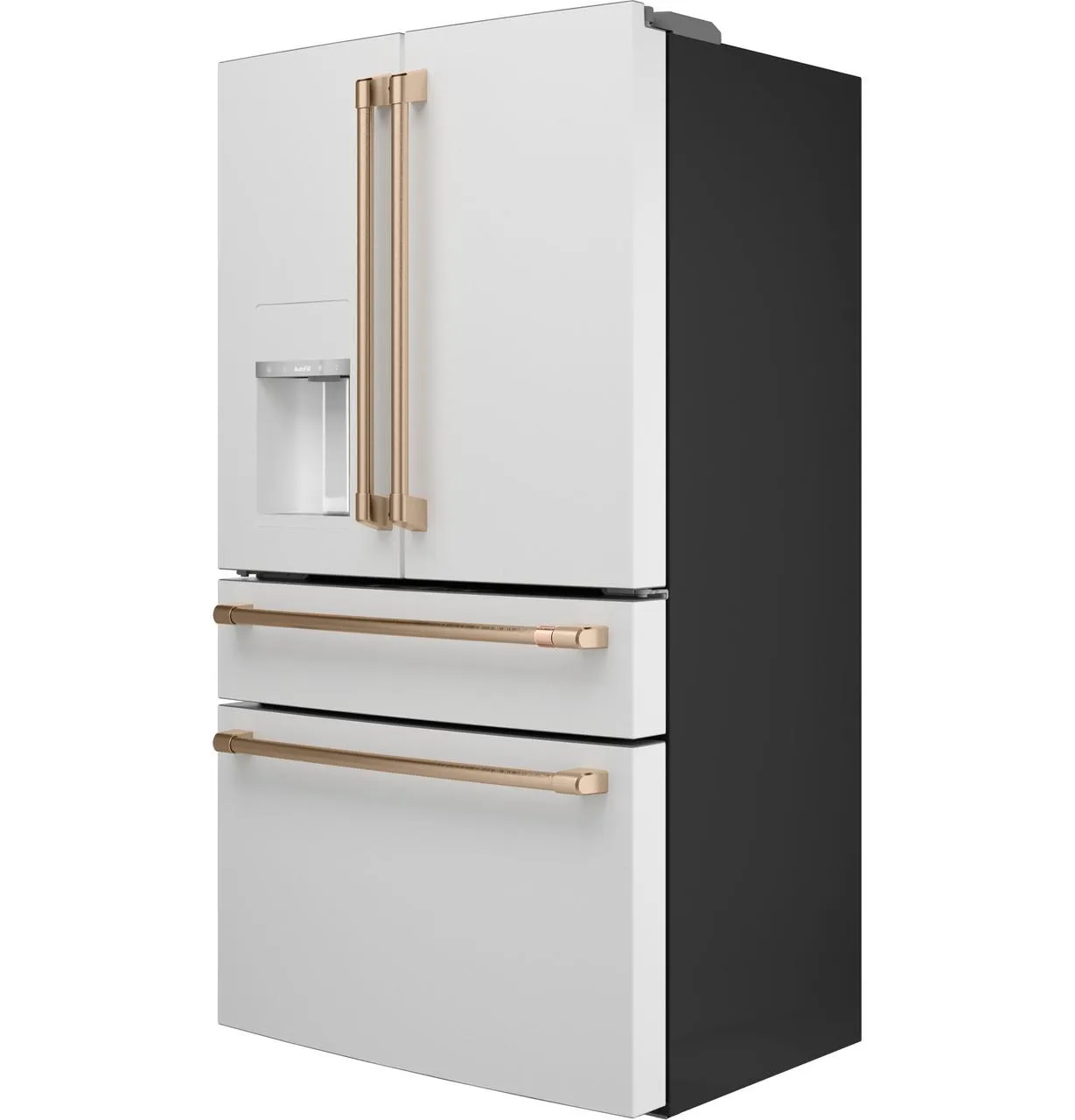 Cafe CXE22DP4PW2 Caf(eback)™ ENERGY STAR® 22.3 Cu. Ft. Smart Counter-Depth 4-Door French-Door Refrigerator