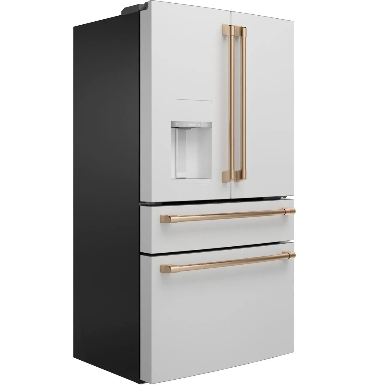 Cafe CXE22DP4PW2 Caf(eback)™ ENERGY STAR® 22.3 Cu. Ft. Smart Counter-Depth 4-Door French-Door Refrigerator