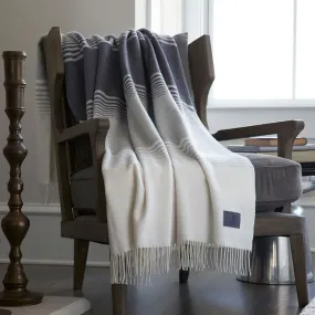 Capri Throw - Gray w/ White Stripes (24)