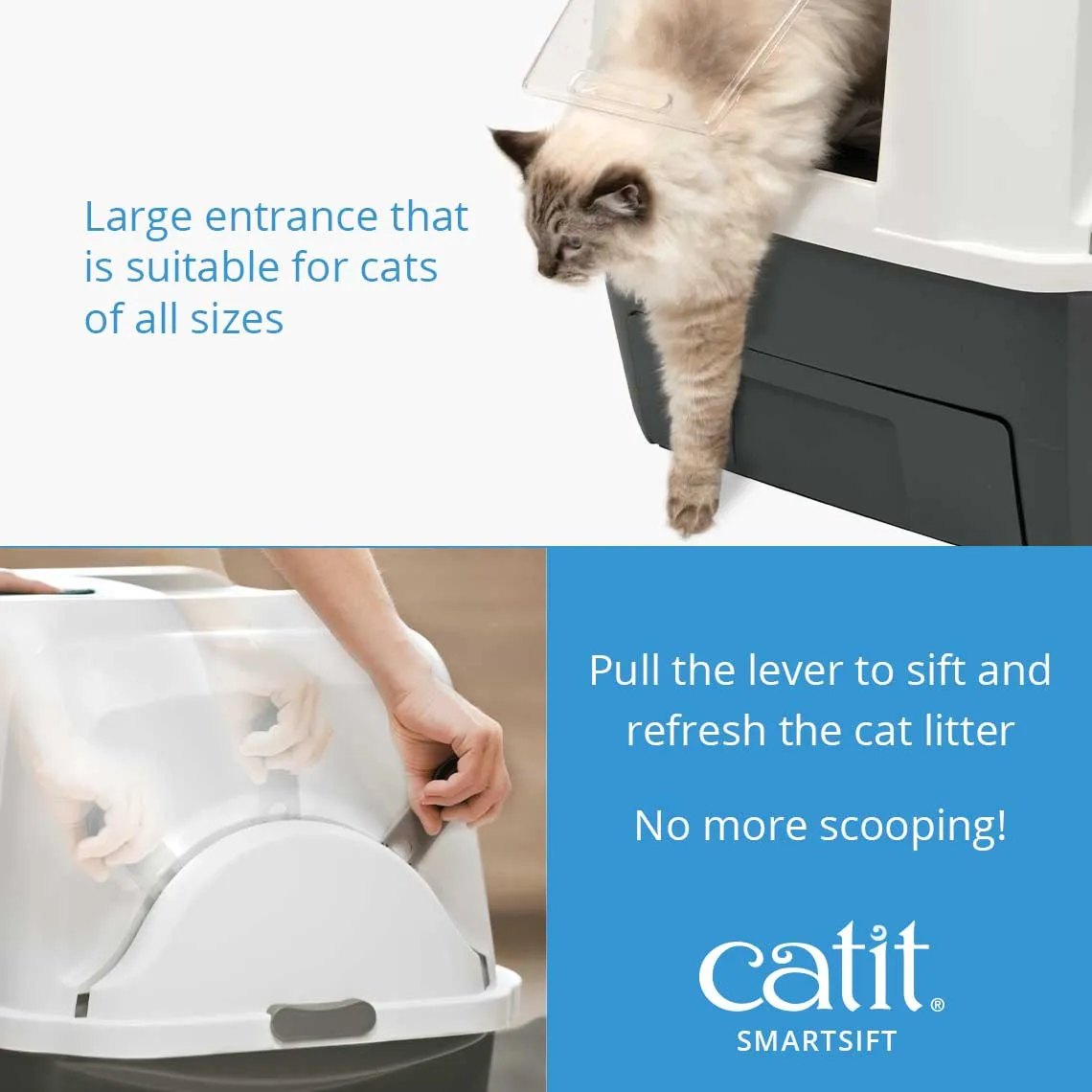 Catit SmartSift Easy Scooping Cat Litter Tray