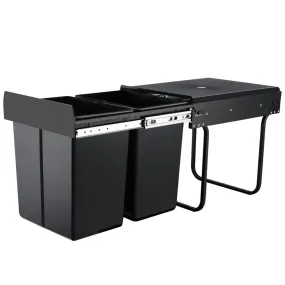 Cefito 2x20L Pull Out Bin - Black