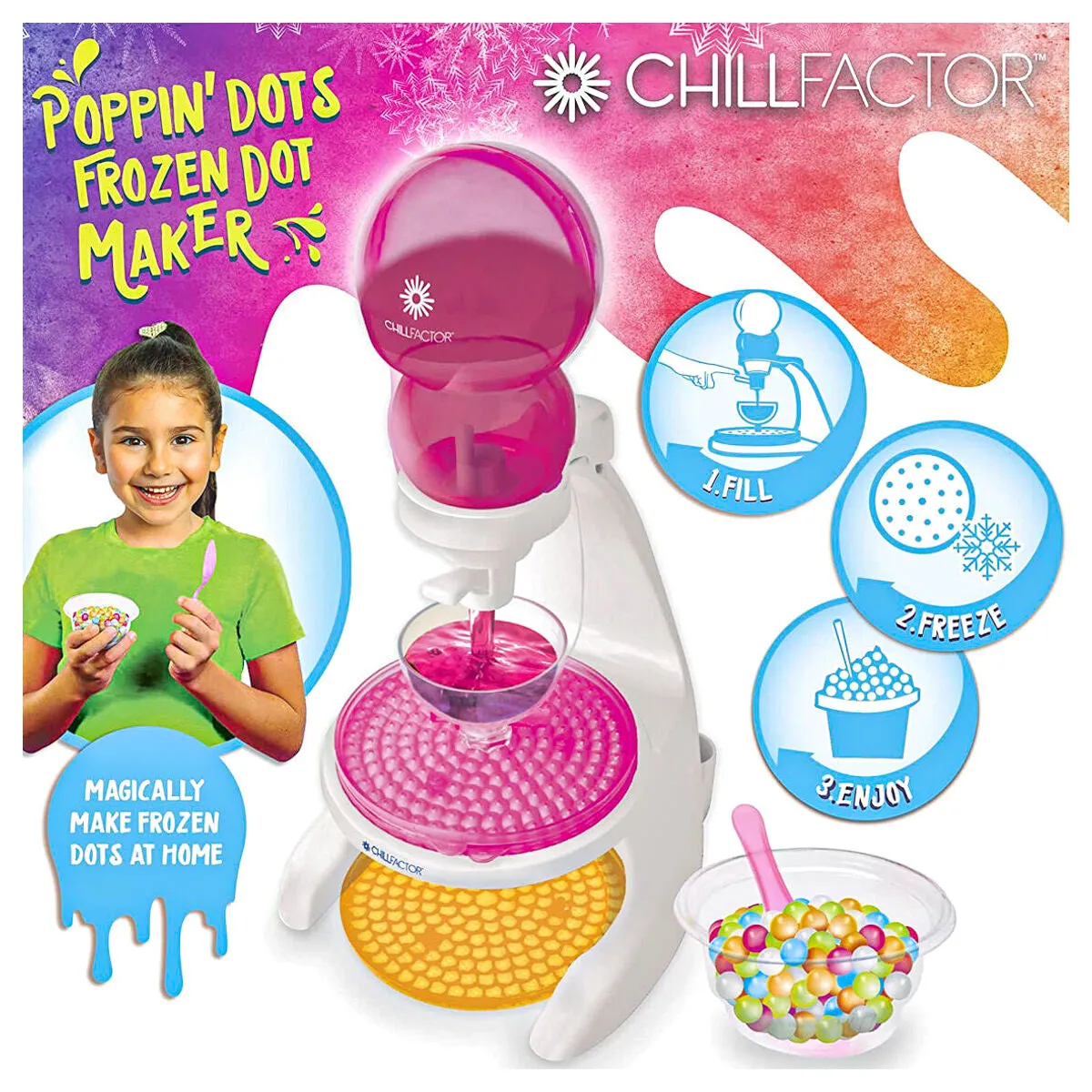 ChillFactor Poppin’ Dots Frozen Dot Maker Kit