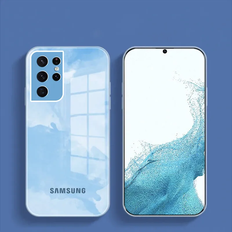 Colorful Wave Glass Phone Case - Samsung