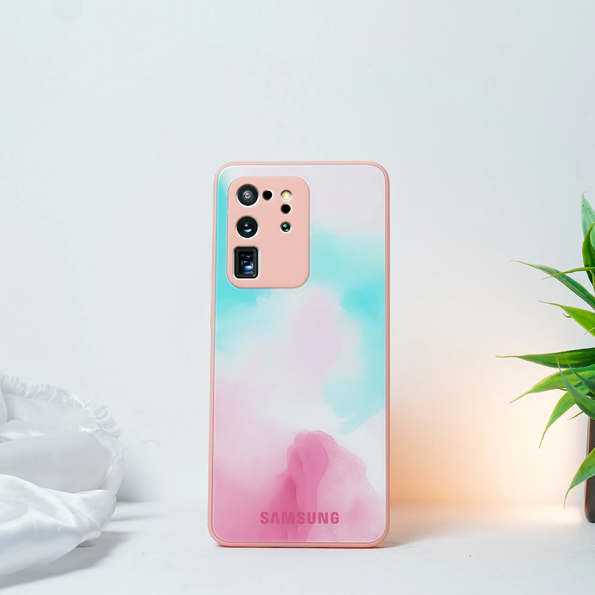 Colorful Wave Glass Phone Case - Samsung