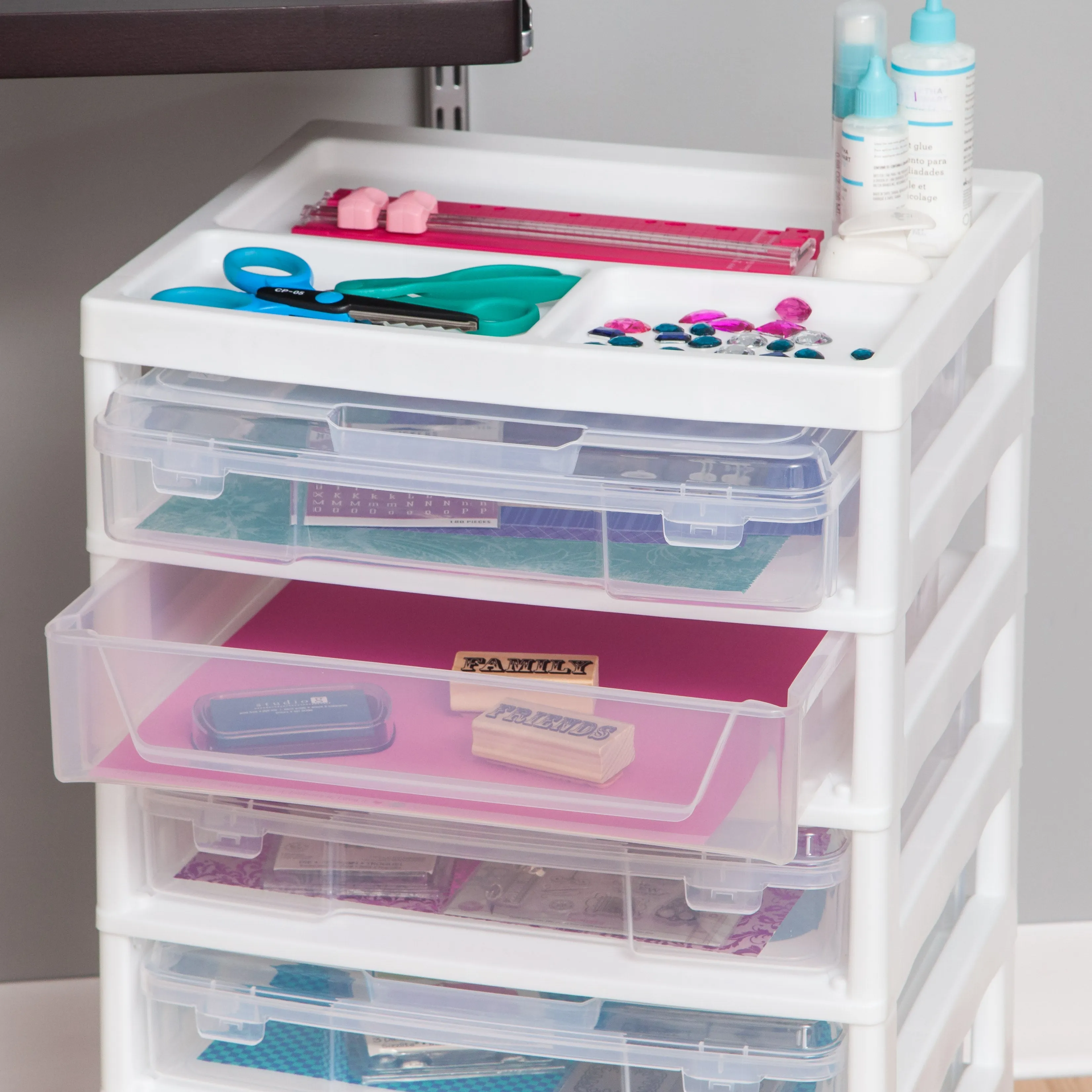 Craft Organizer and Storage, Rolling Storage Cart