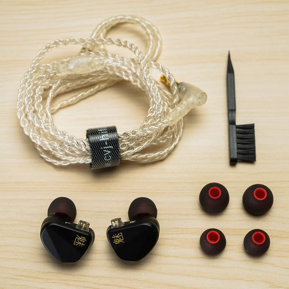 CVJ Mei 1DD   2BA Knowles Balanced Armature Hybrid In-Ear Earphone