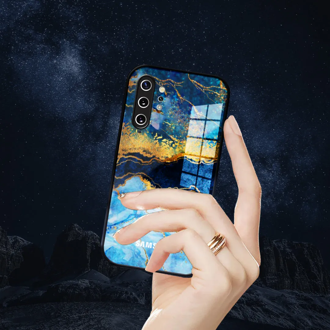 Dark Ocean Pattern Glass Case - Samsung