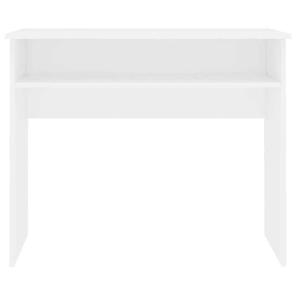 Desk White 90x50x74 cm Chipboard