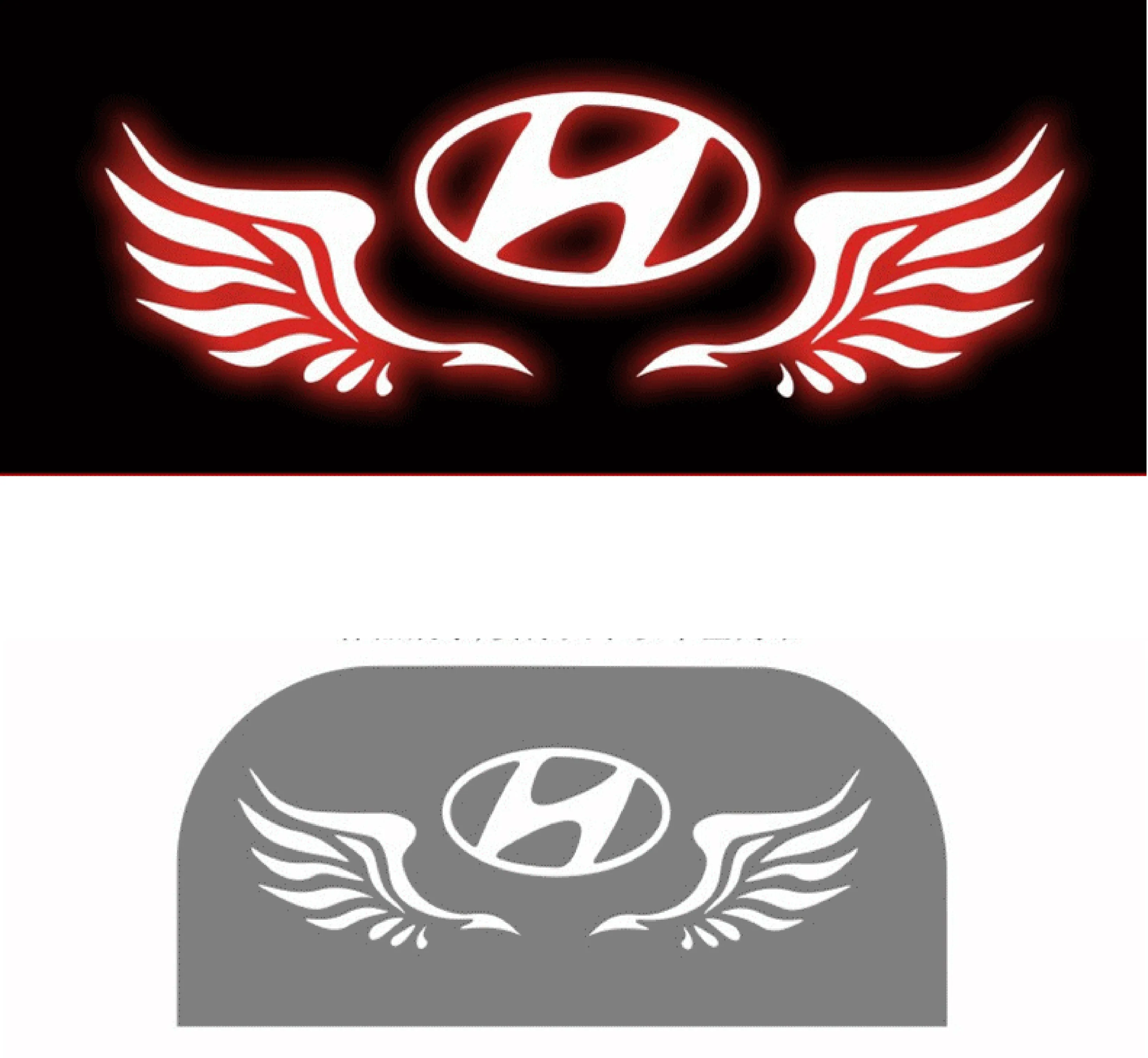 Devil Eyes Sticker high brake light High Quality Rear Tail Light