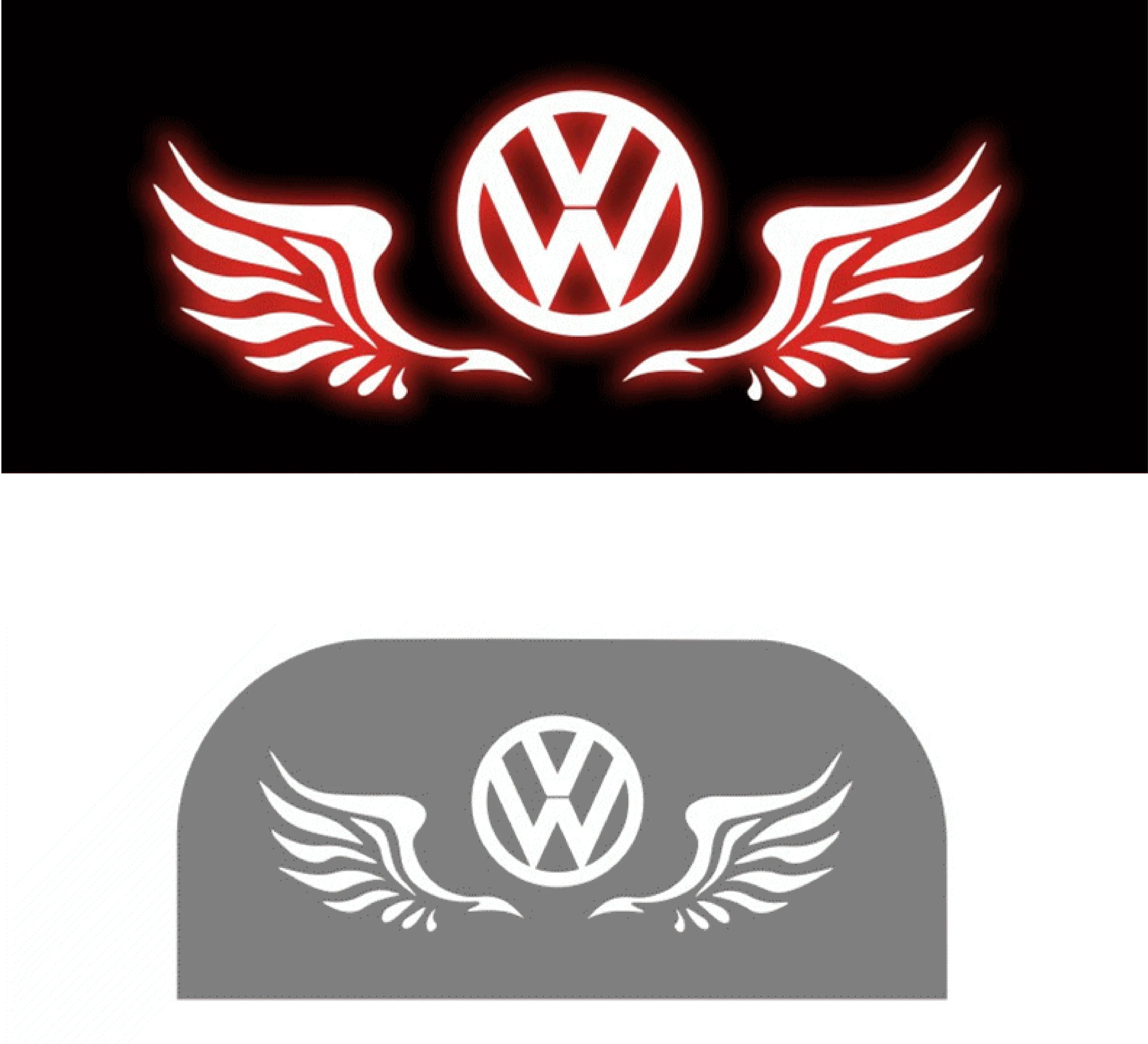 Devil Eyes Sticker high brake light High Quality Rear Tail Light