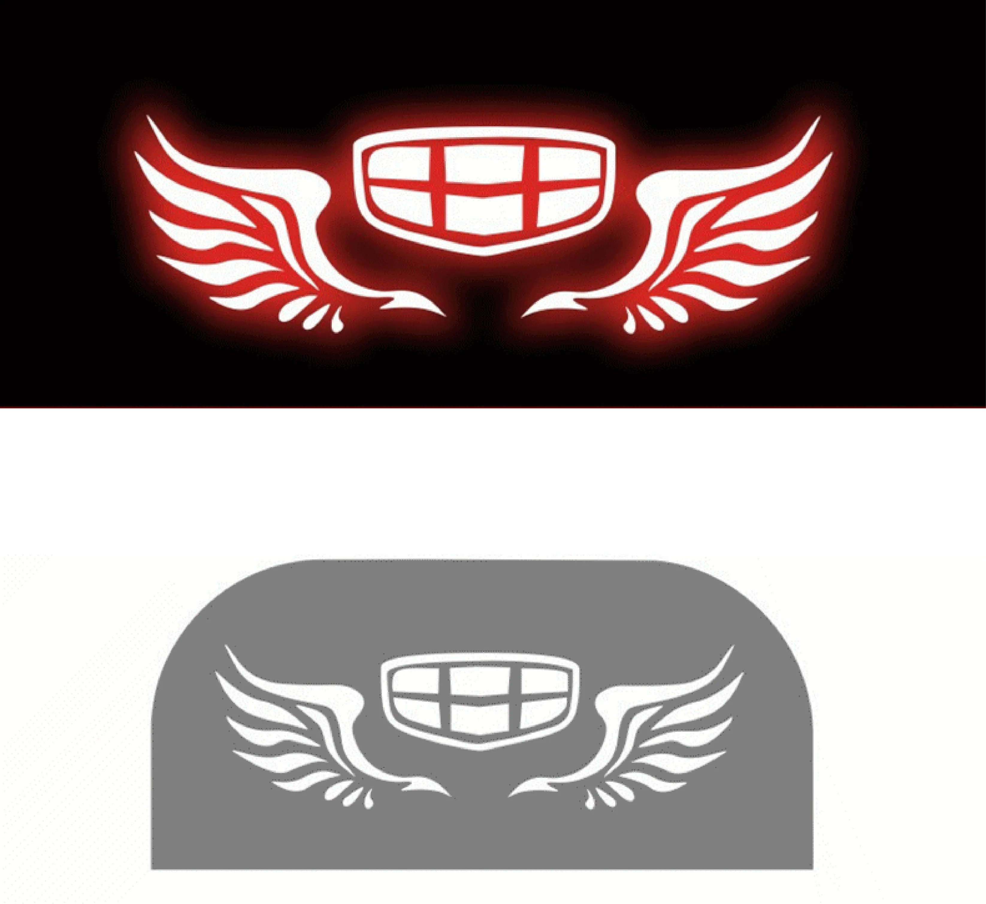 Devil Eyes Sticker high brake light High Quality Rear Tail Light