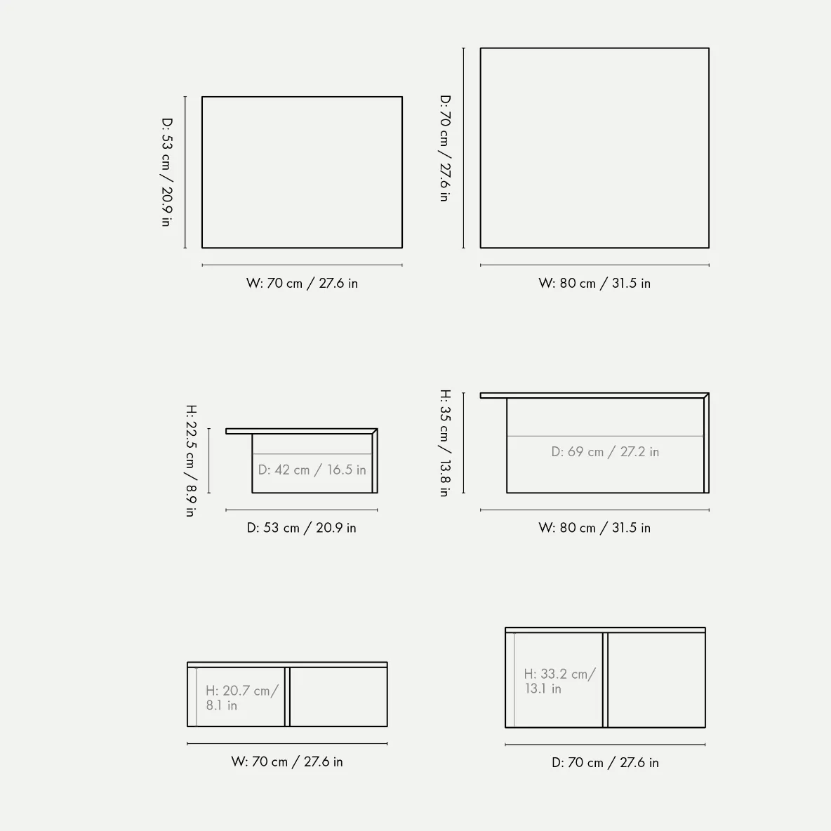 Distinct Grande Duo Tables