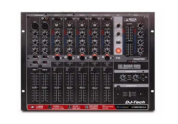 DJ Tech DX3000USB 7 Ch USB Mixer