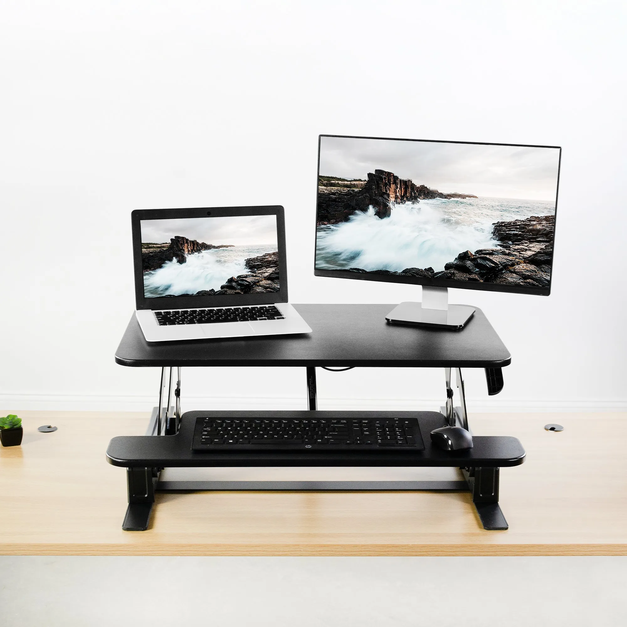 Dual Monitor Riser Workstation (32")