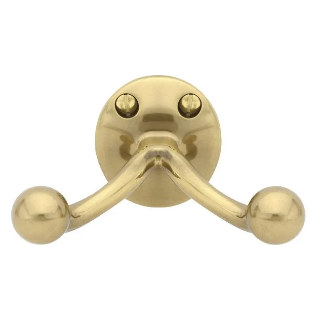 Emtek 2607 Traditional Brass Double Hook