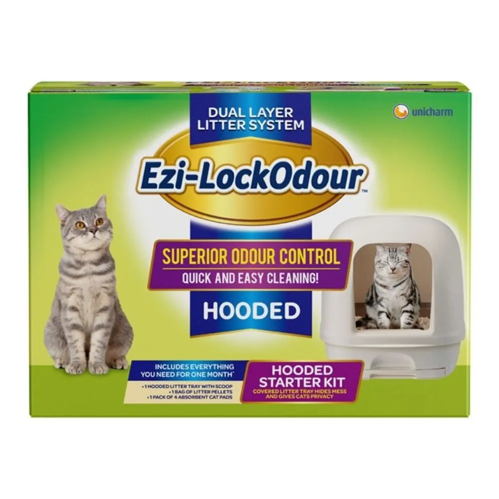 Ezi-LockOdour Dual Layer Cat Litter System Hooded Cat Litter Tray