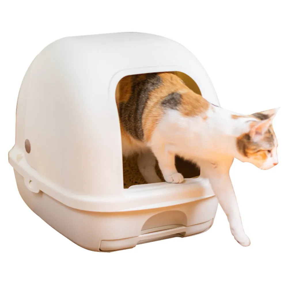 Ezi-LockOdour Dual Layer Cat Litter System Hooded Cat Litter Tray