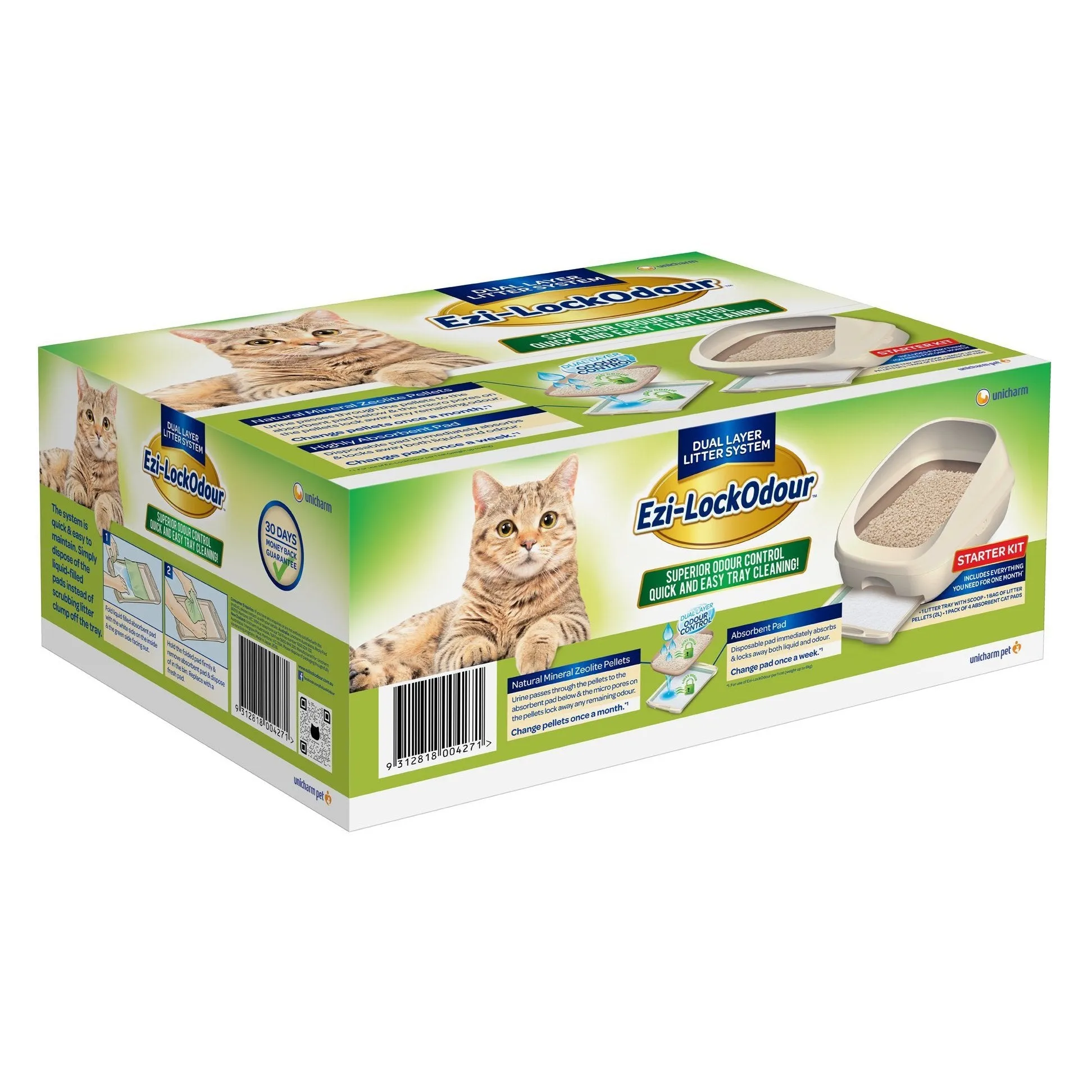 Ezi-LockOdour Dual Layer Cat Litter System Litter Tray