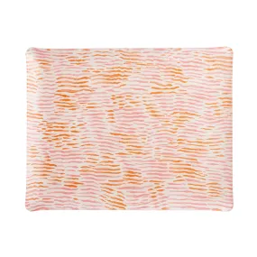 Fabric Tray Large Arles Pink/Orange