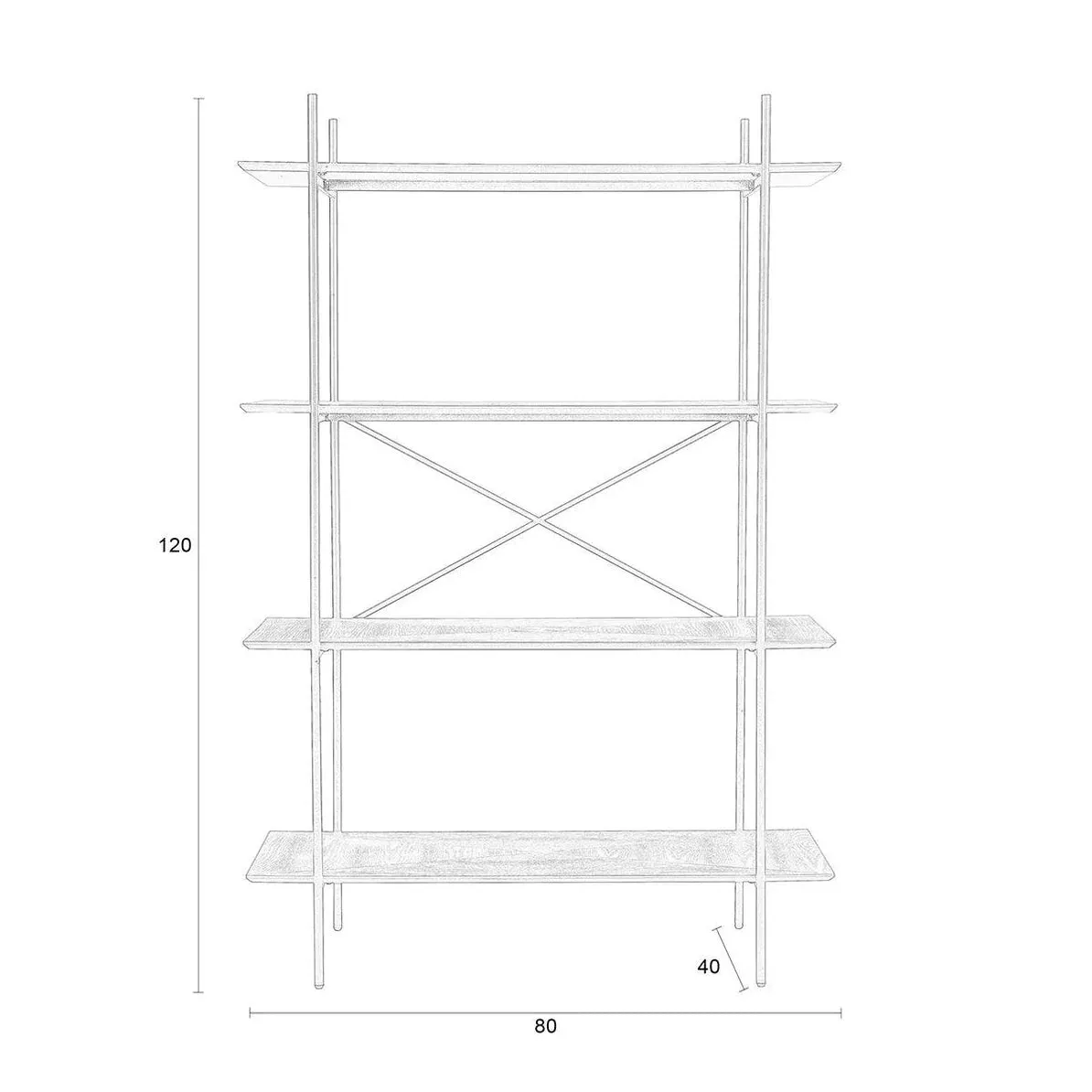 Foxford Jude Shelf Cabinet - Beige