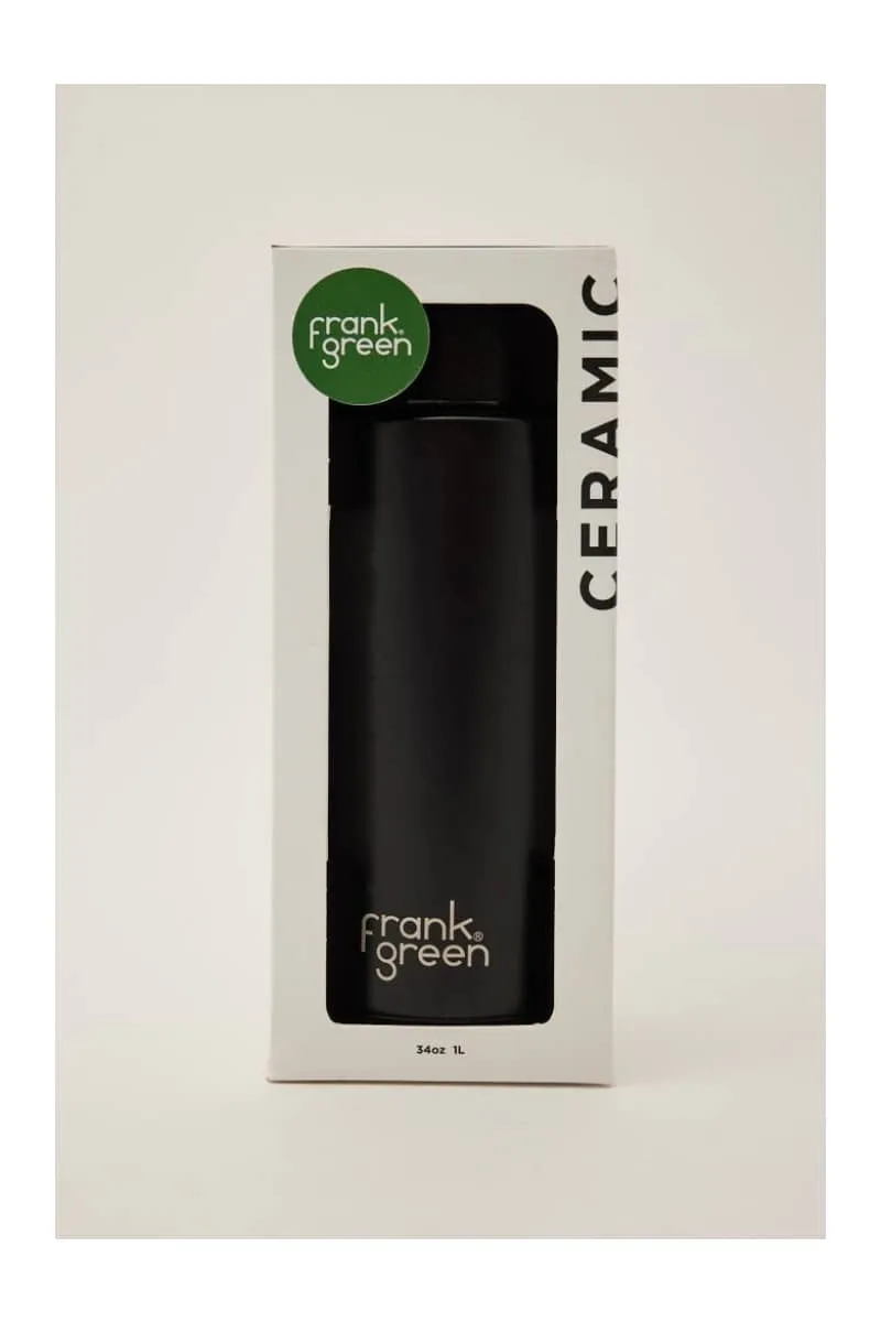 Frank Green - Reusable Bottle With Straw Lid - 34oz/1lt- Midnight