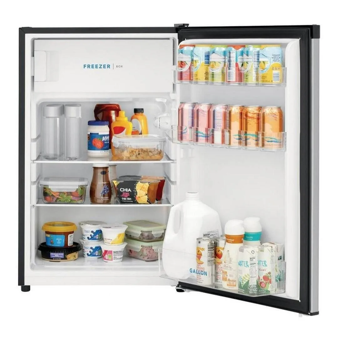 Frigidaire Mini Fridge with Top Freezer - 4.5 Cu. Ft. - Silver