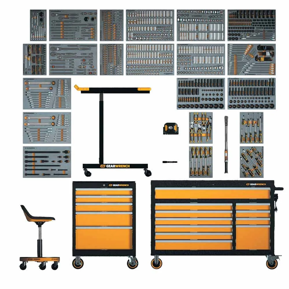 GearWrench MEGAMOD1024 1024-Piece Master Technician Set in Modular Trays with Storage