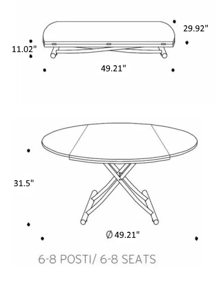 Globe Coffee / Dining Table