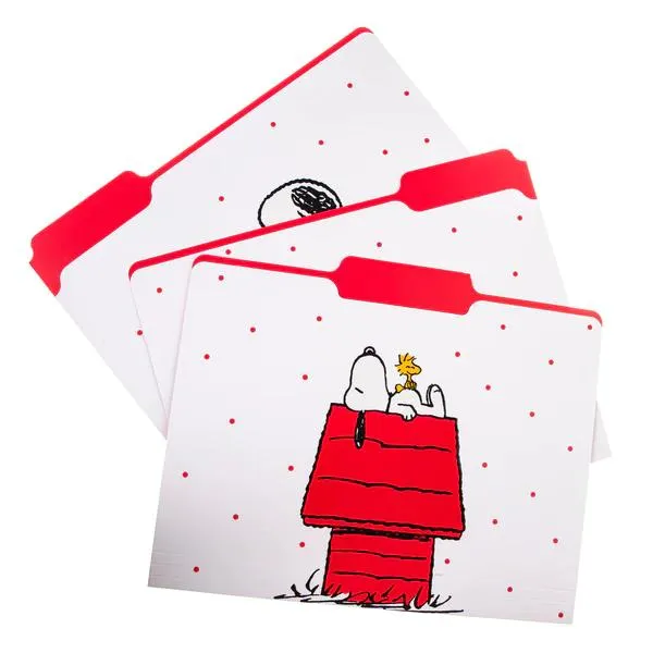 Graphique de France File Folder Set 9pk Peanuts