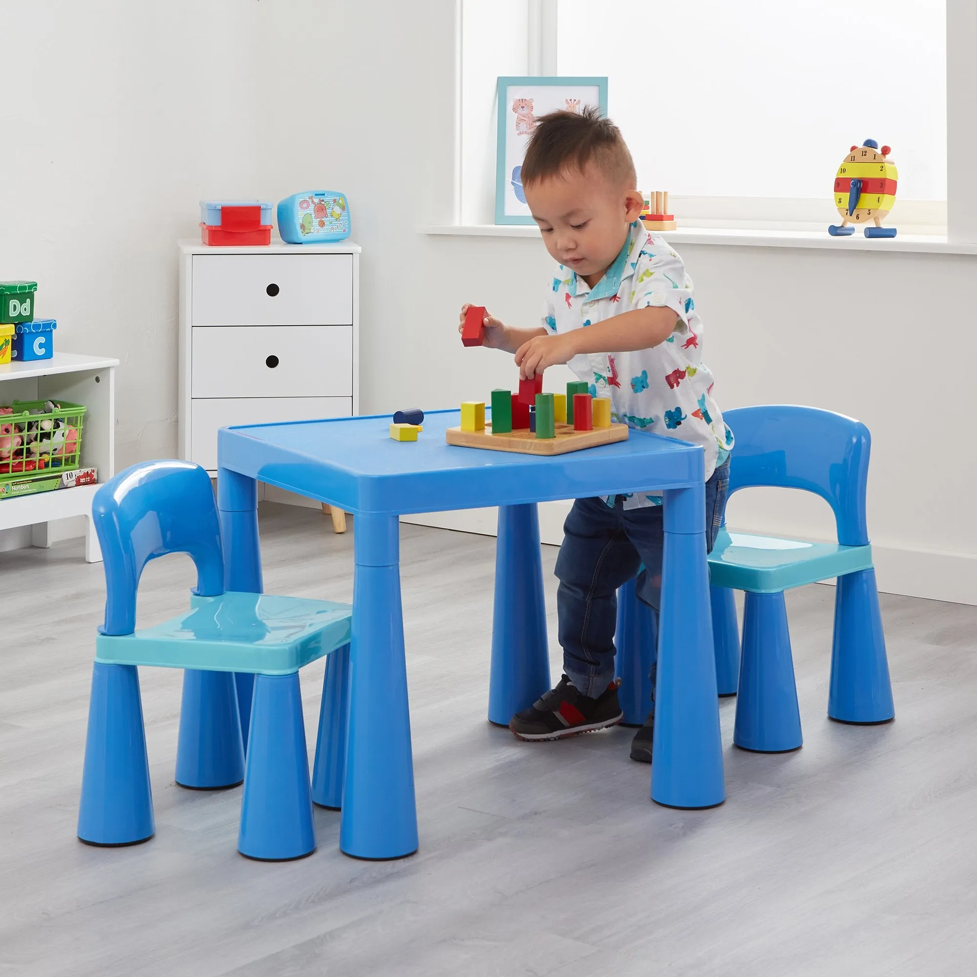 Kids Plastic Table and Chair Set