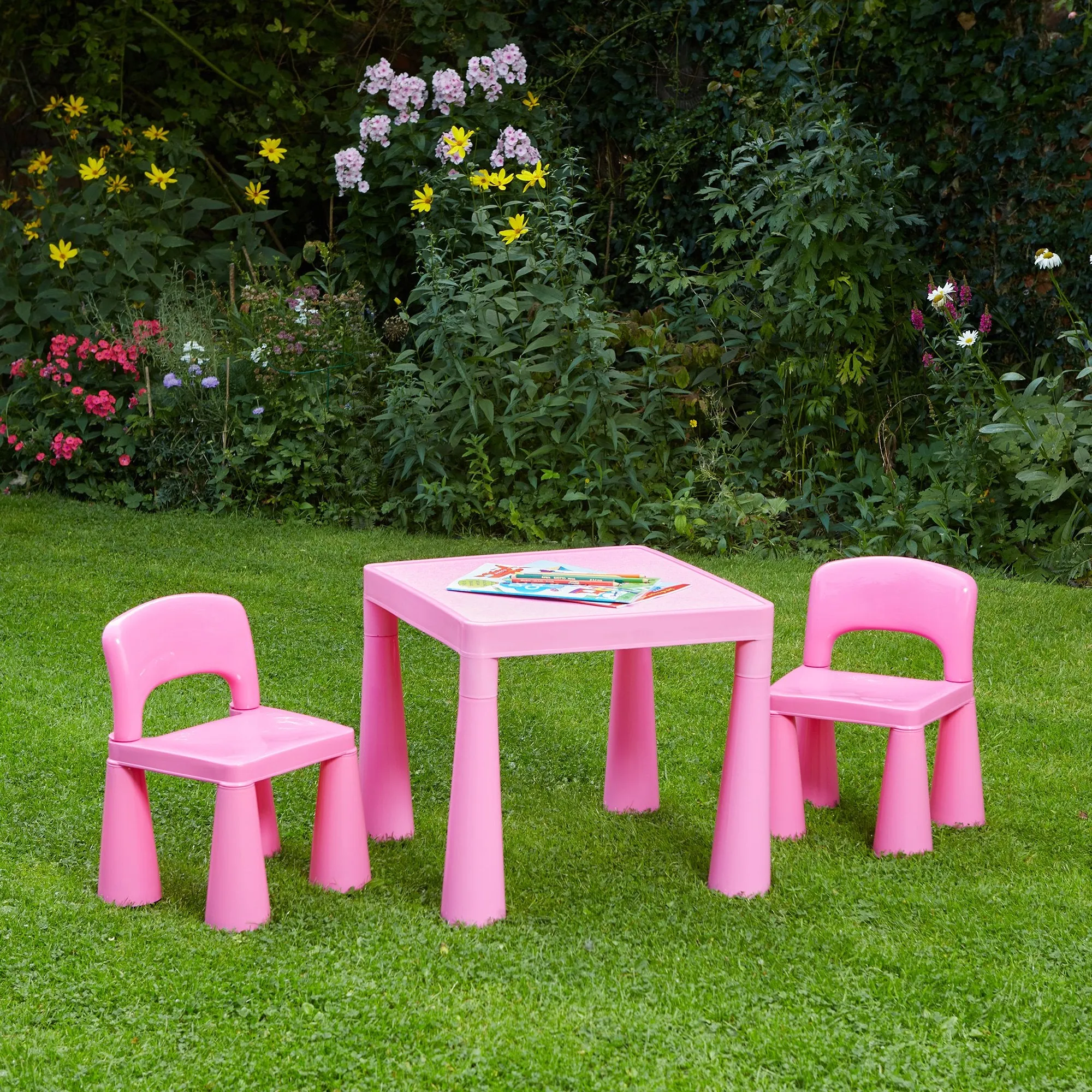 Kids Plastic Table and Chair Set