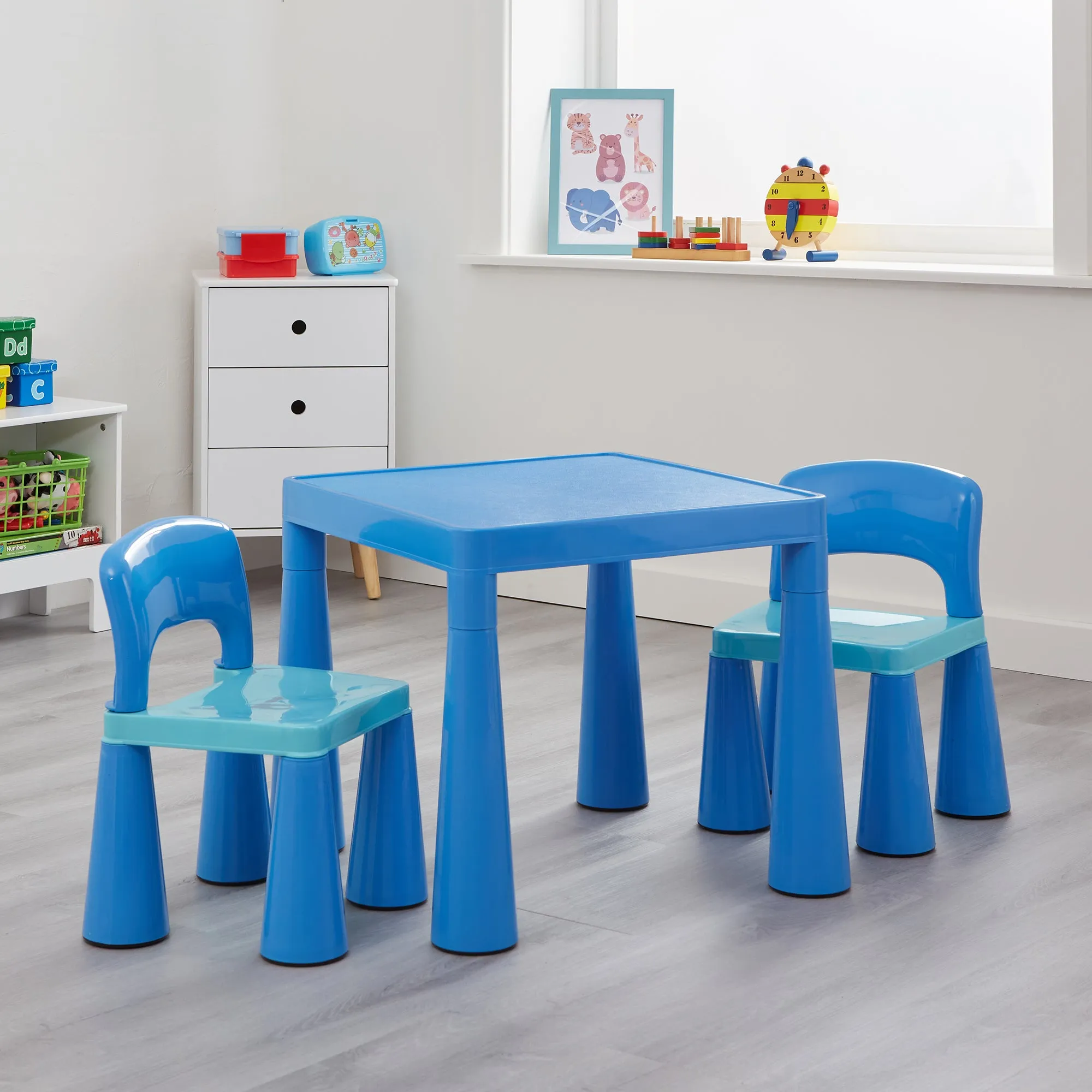 Kids Plastic Table and Chair Set