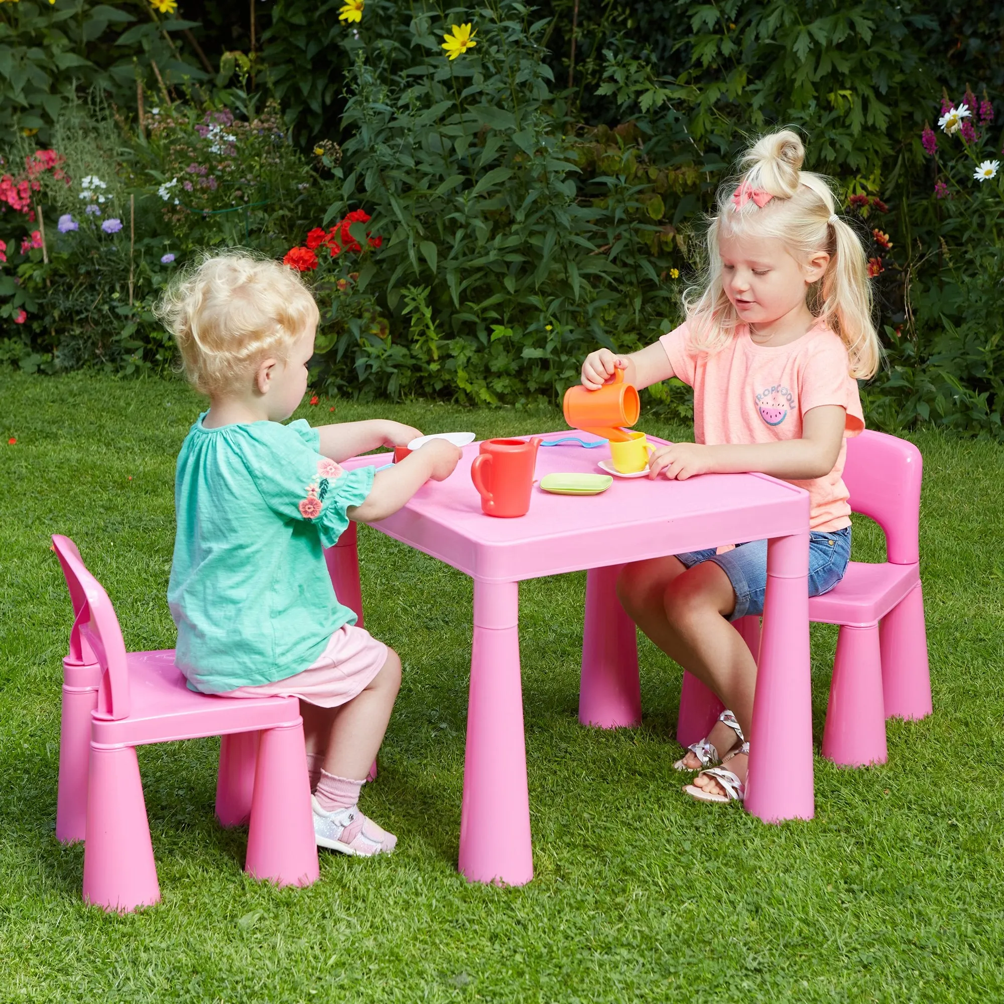 Kids Plastic Table and Chair Set