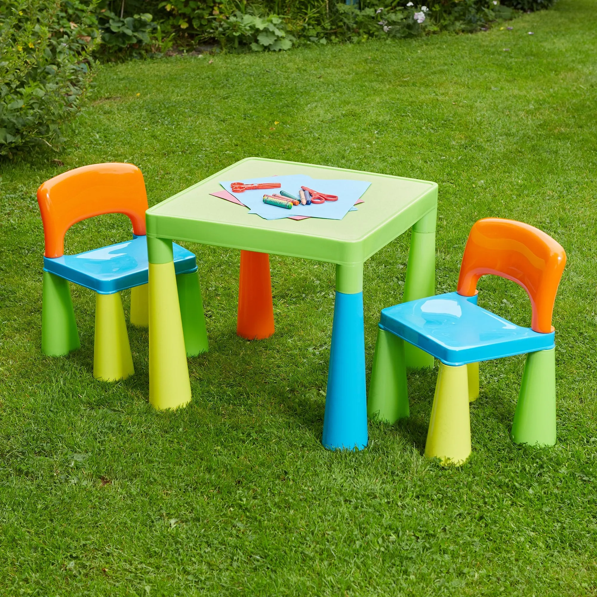 Kids Plastic Table and Chair Set