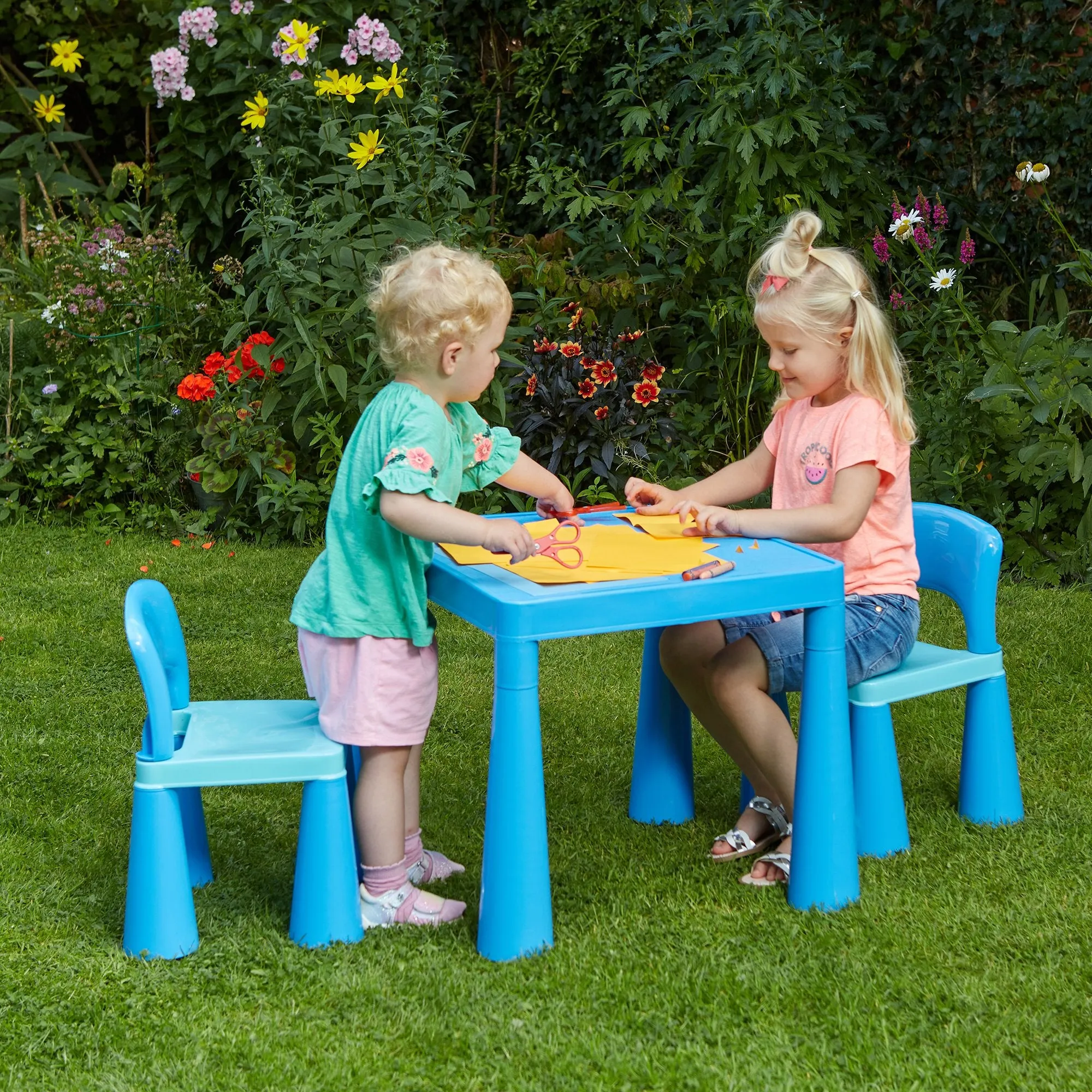 Kids Plastic Table and Chair Set