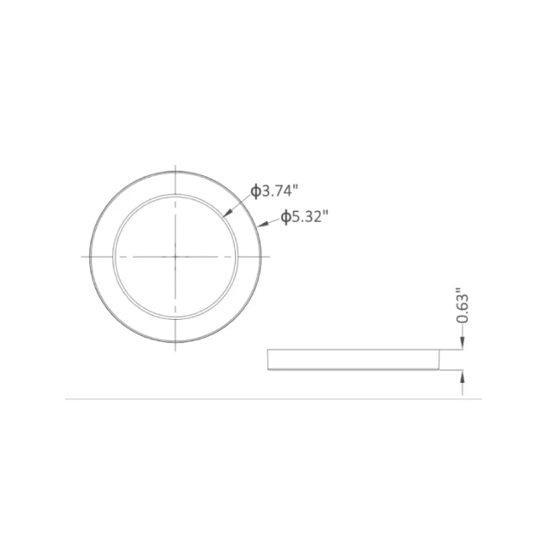 LDLL05 Eclipse 5" 9W LED Surface Mount, CCT Select