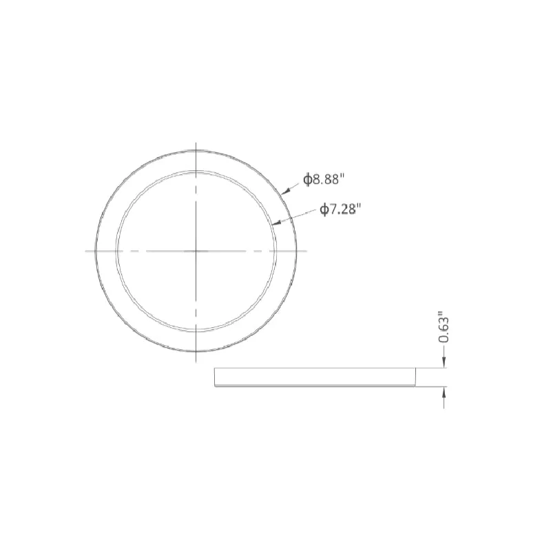 LDLL09 Eclipse 9" 18W LED Surface Mount, CCT Select