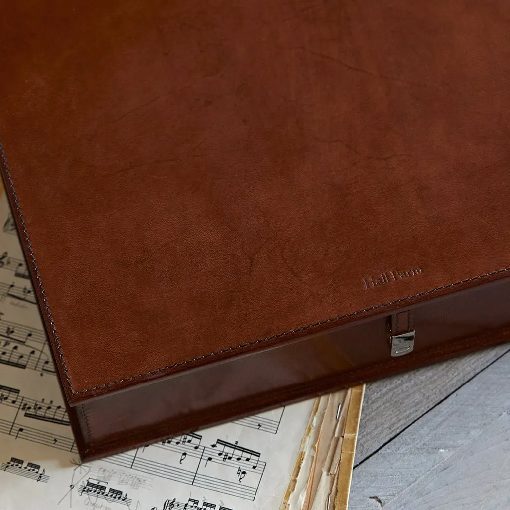 Leather Box File - Personalise The Lid