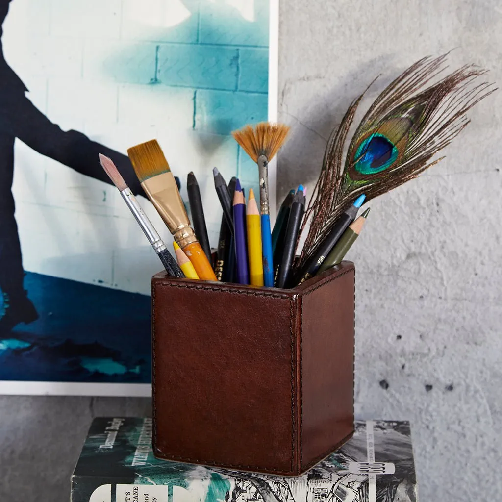 Leather Hall Desk Set