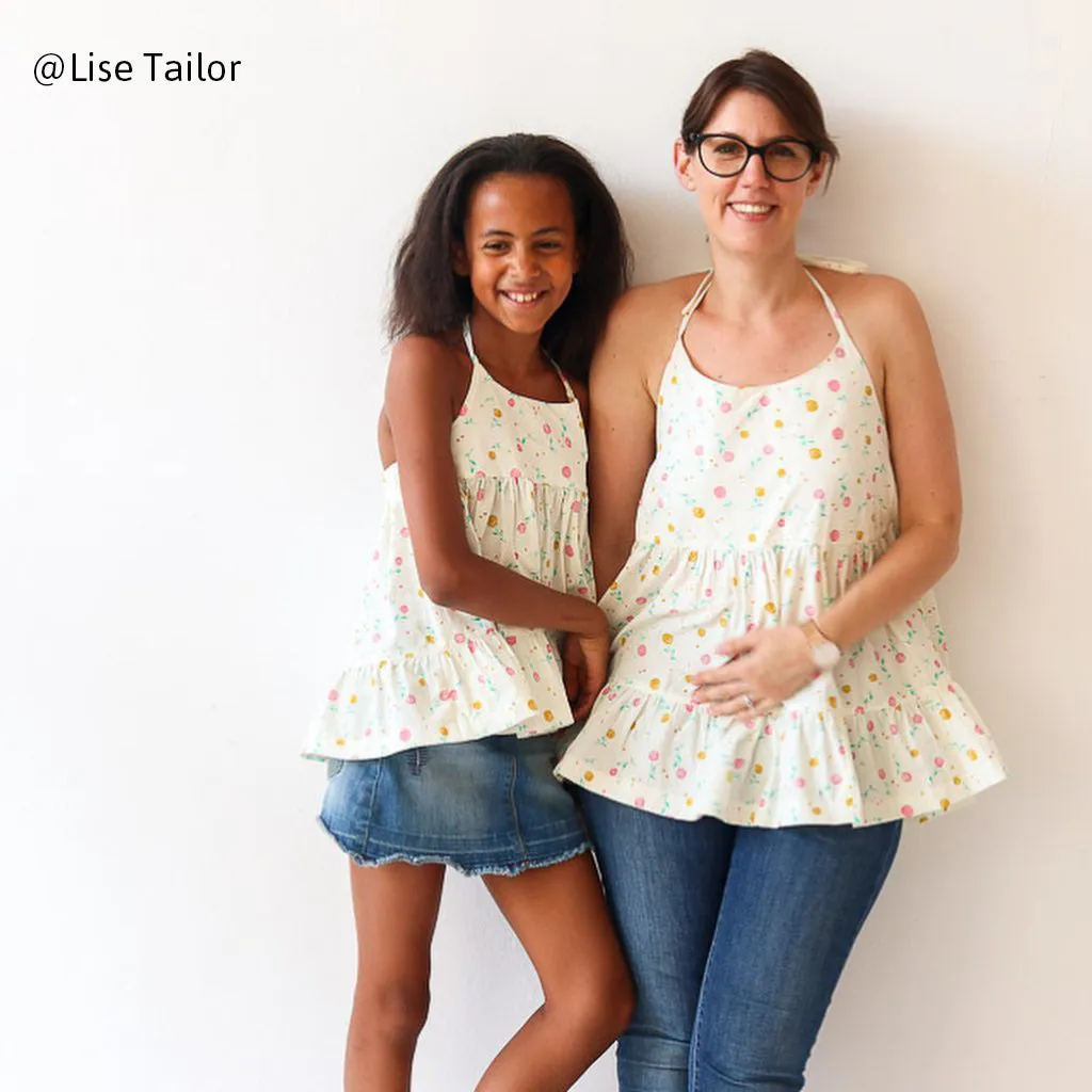 LENA Duo Blouse & Dress - Girl   Mum - PDF Sewing Pattern