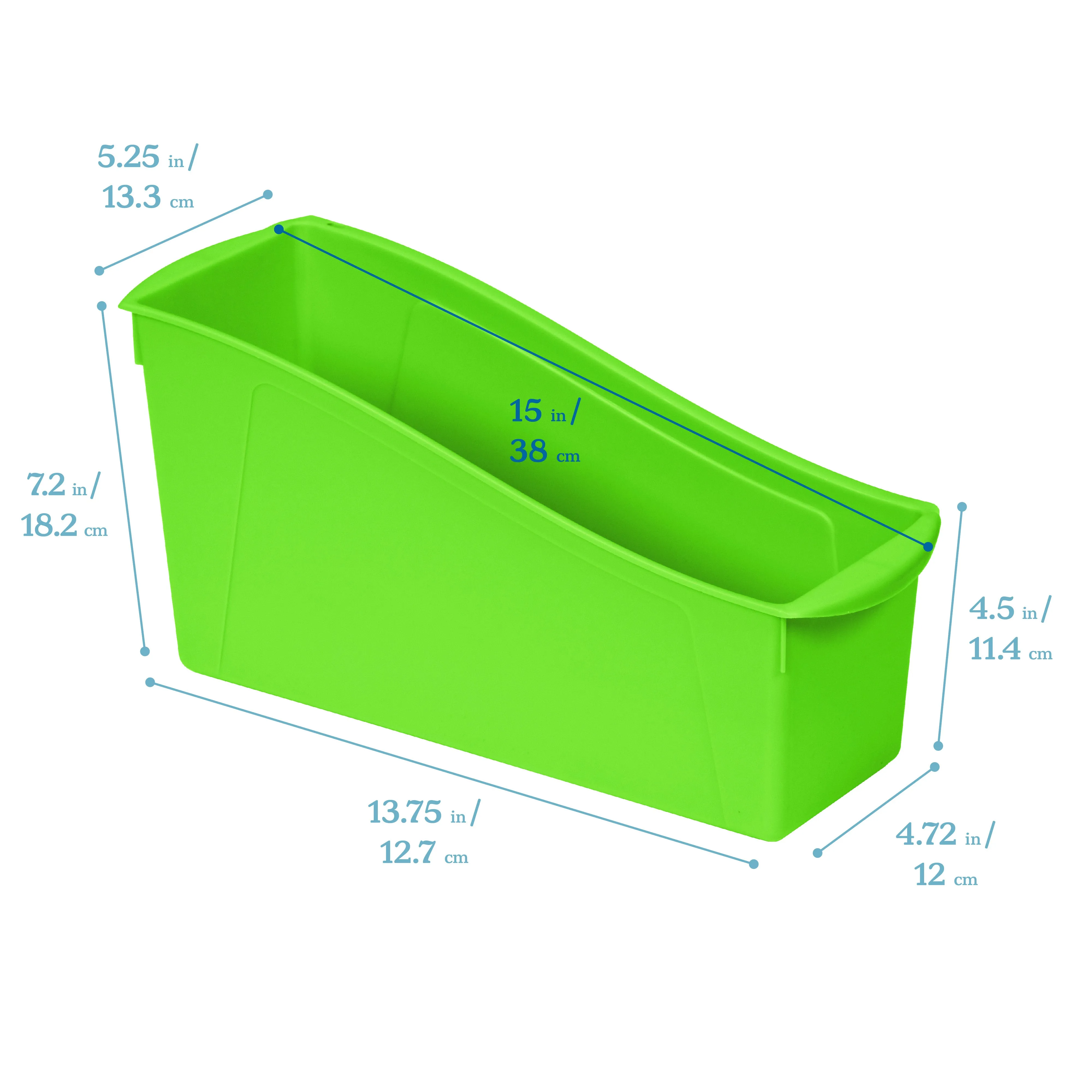 Linking Book Bins, Colorful Connecting Storage