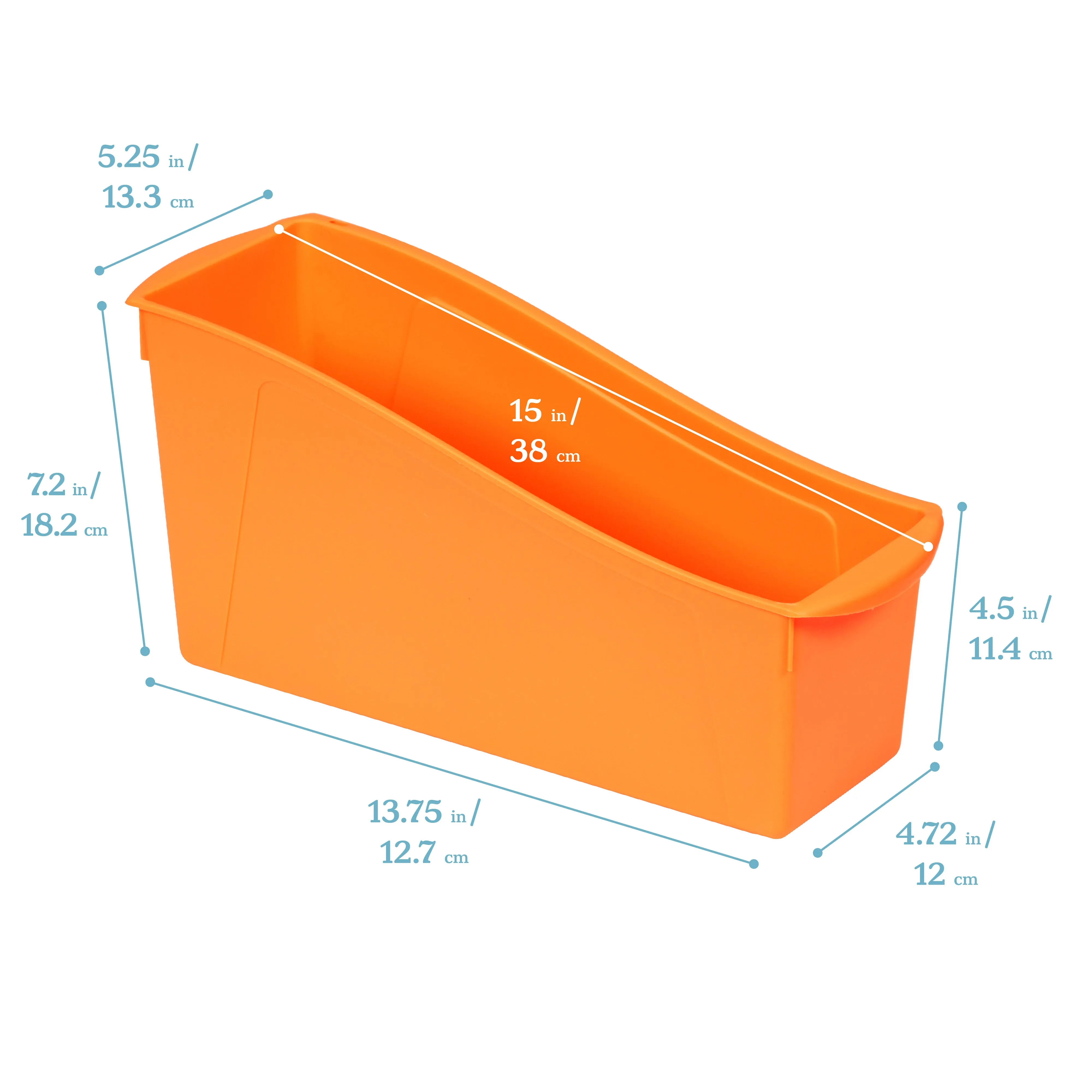 Linking Book Bins, Colorful Connecting Storage