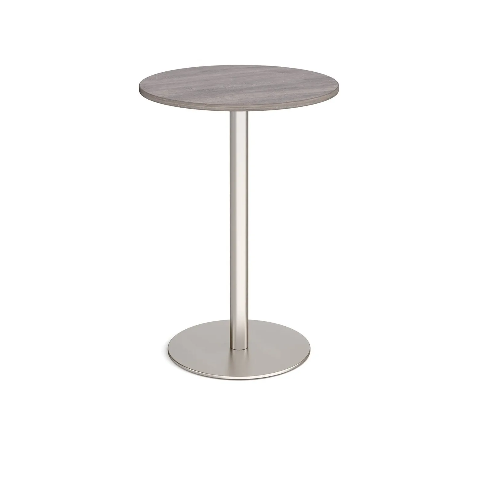 Monza circular poseur table with flat round base