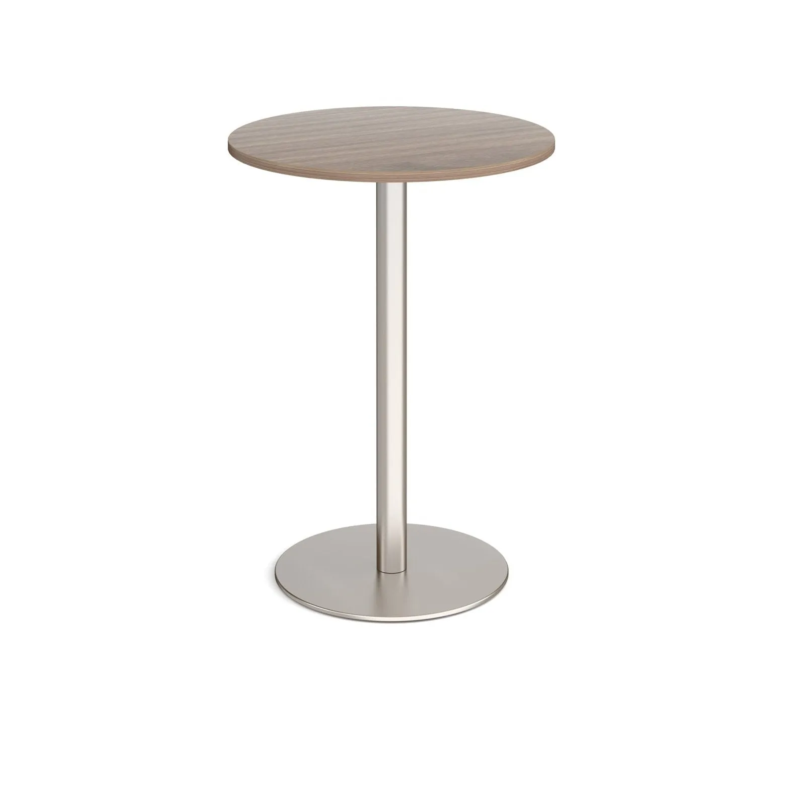 Monza circular poseur table with flat round base