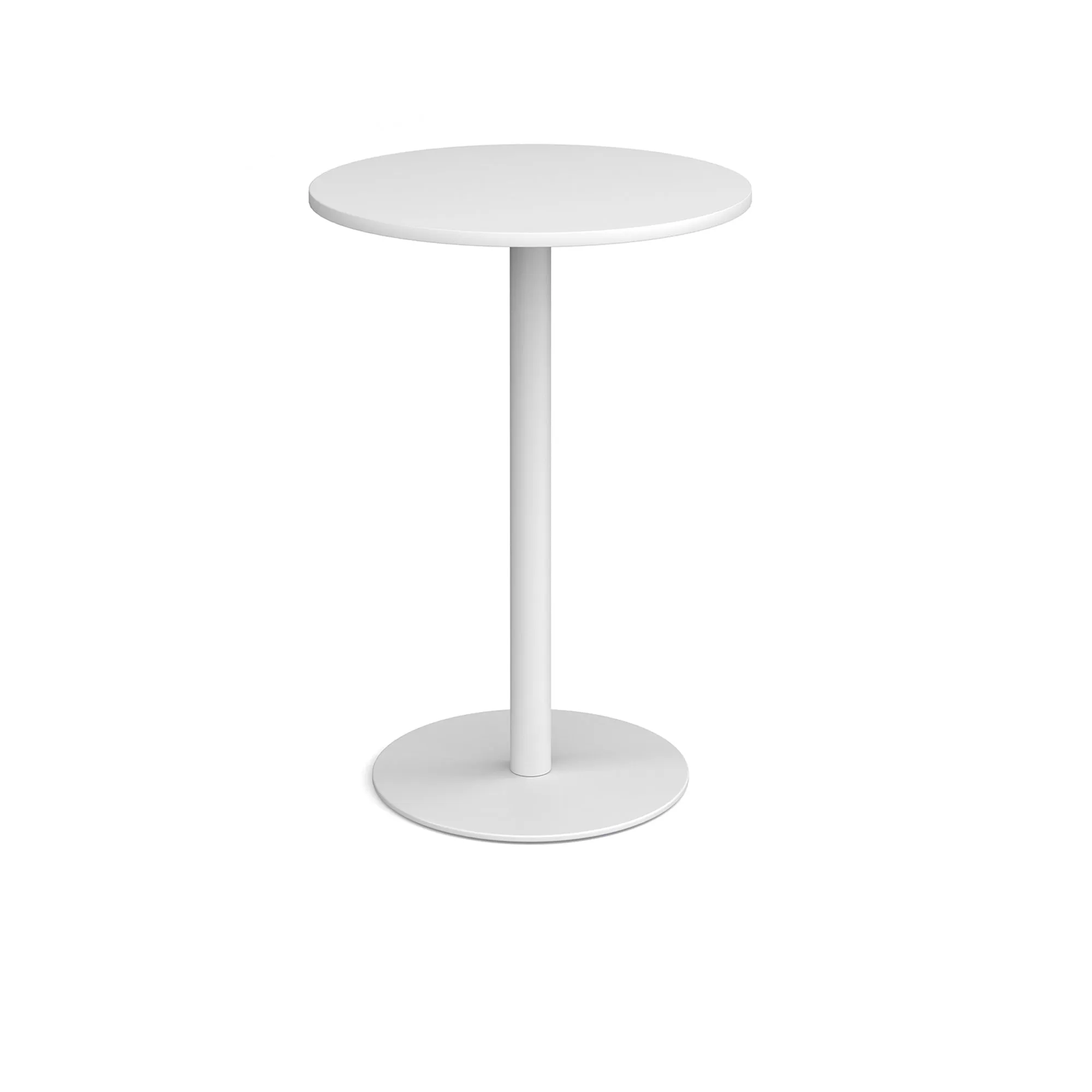 Monza circular poseur table with flat round base