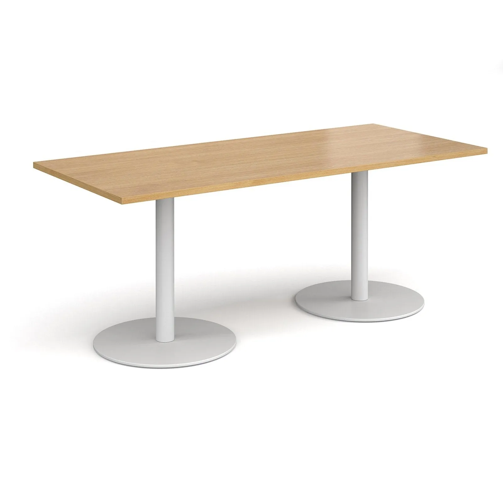 Monza rectangular dining table with flat bases