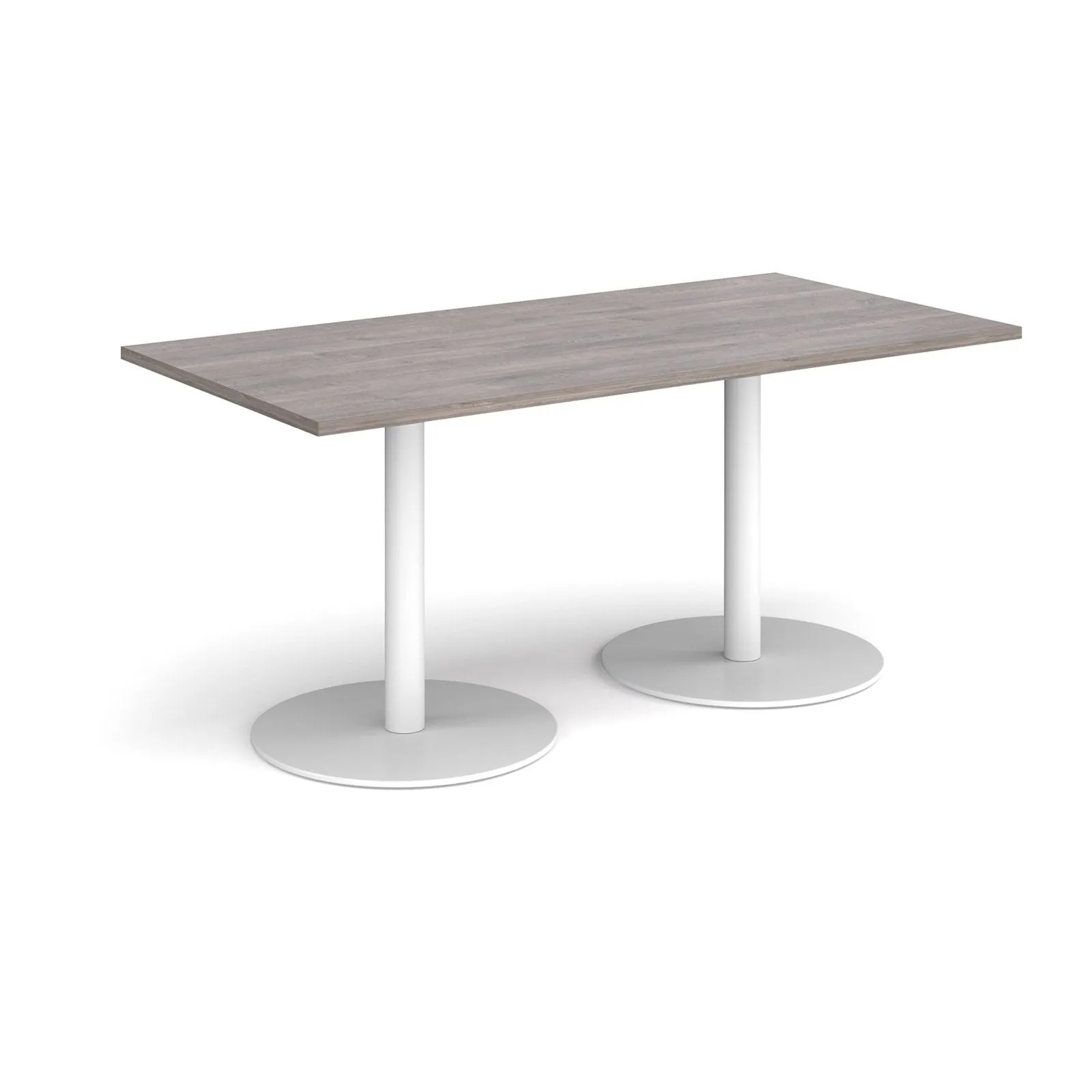 Monza rectangular dining table with flat bases