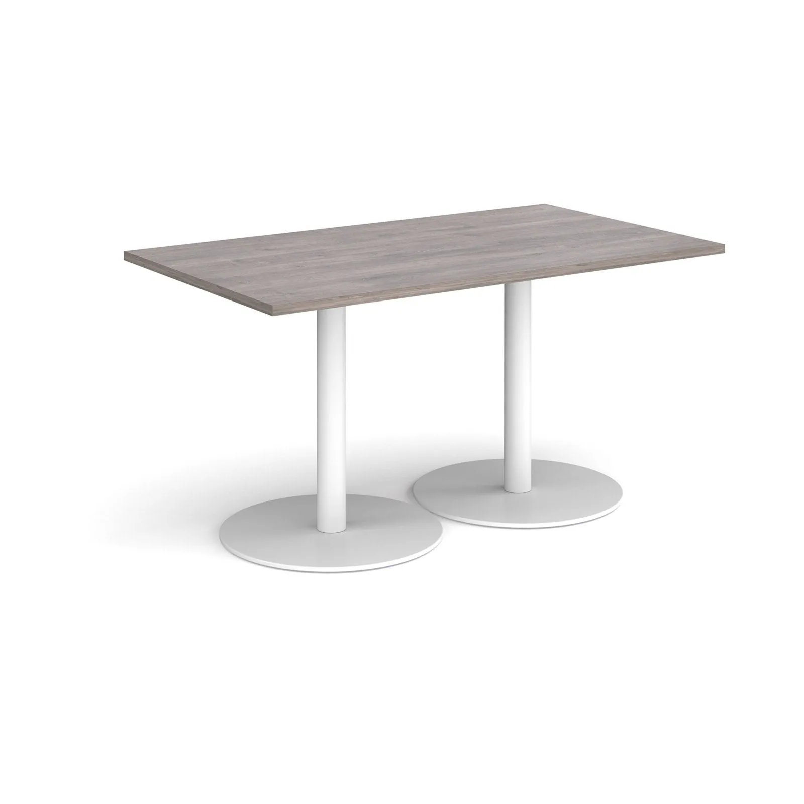 Monza rectangular dining table with flat bases